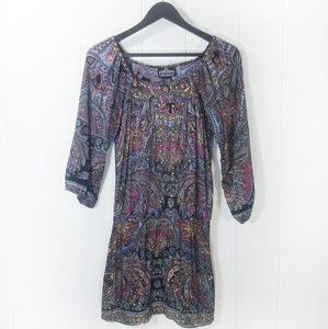 Angie paisley boho dress in size medium.